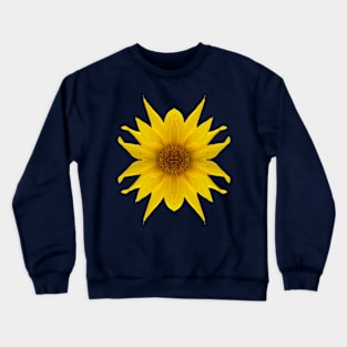 Spiky Yellow Flower Crewneck Sweatshirt